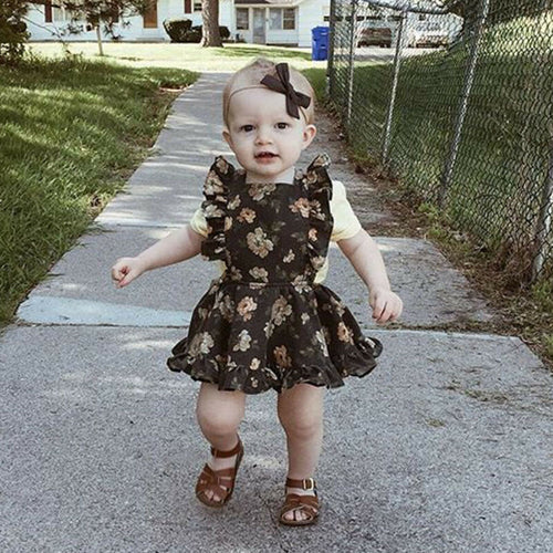Toddler Kid Baby Girl Floral Princess Dress For